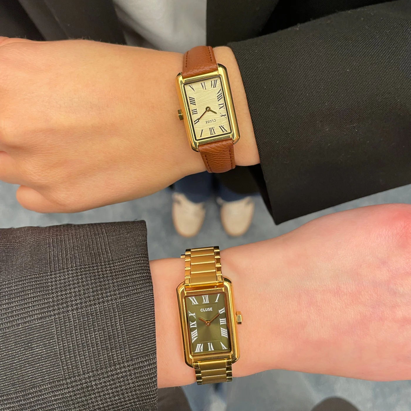 Belisenna Watch Leather, Nutshell, Sand Textured, Gold Colour - Image 11