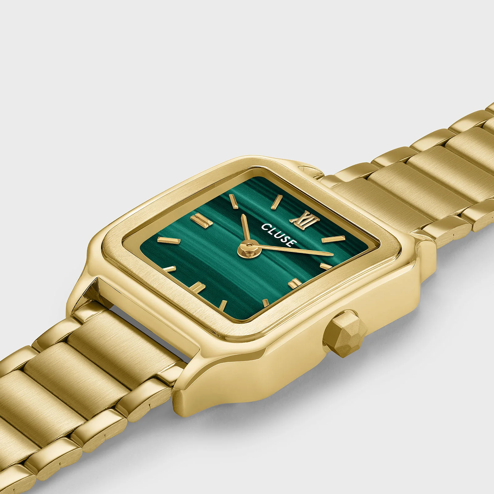 Gracieuse Petite Watch Steel, Green, Gold Colour - Image 3