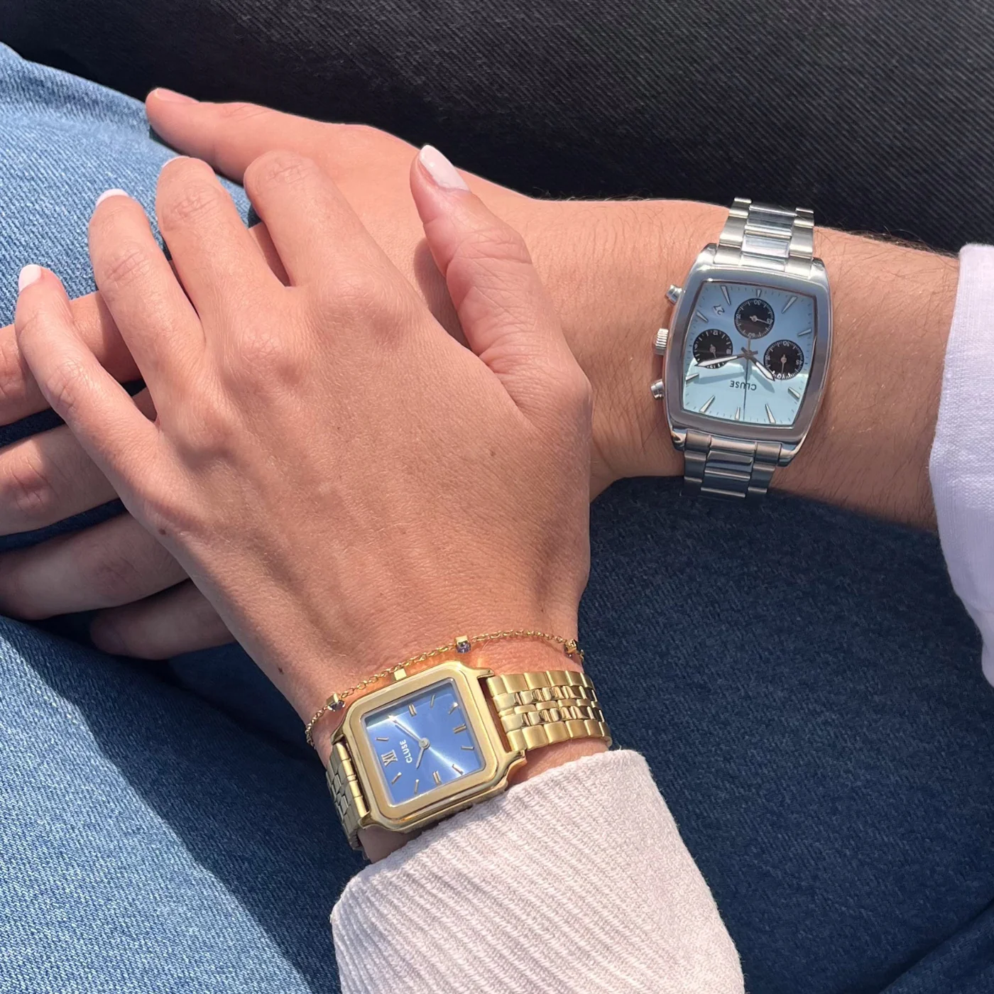 Gracieuse Watch Steel, Kyanite Blue, Gold Colour - Image 8