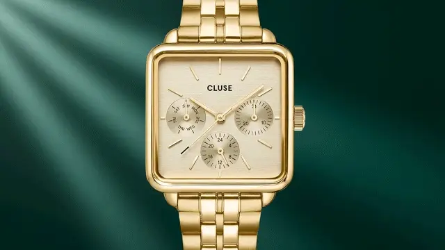 La Tétragone Multifunction Watch Steel, Full Gold Colour - Image 9
