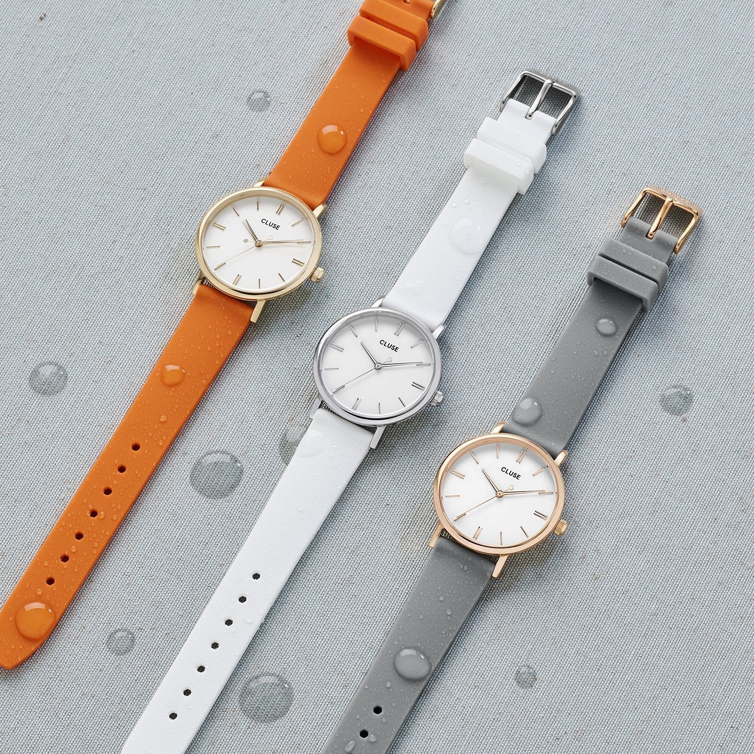 Strap 16 mm Silicone Orange, Silver Colour - Image 4