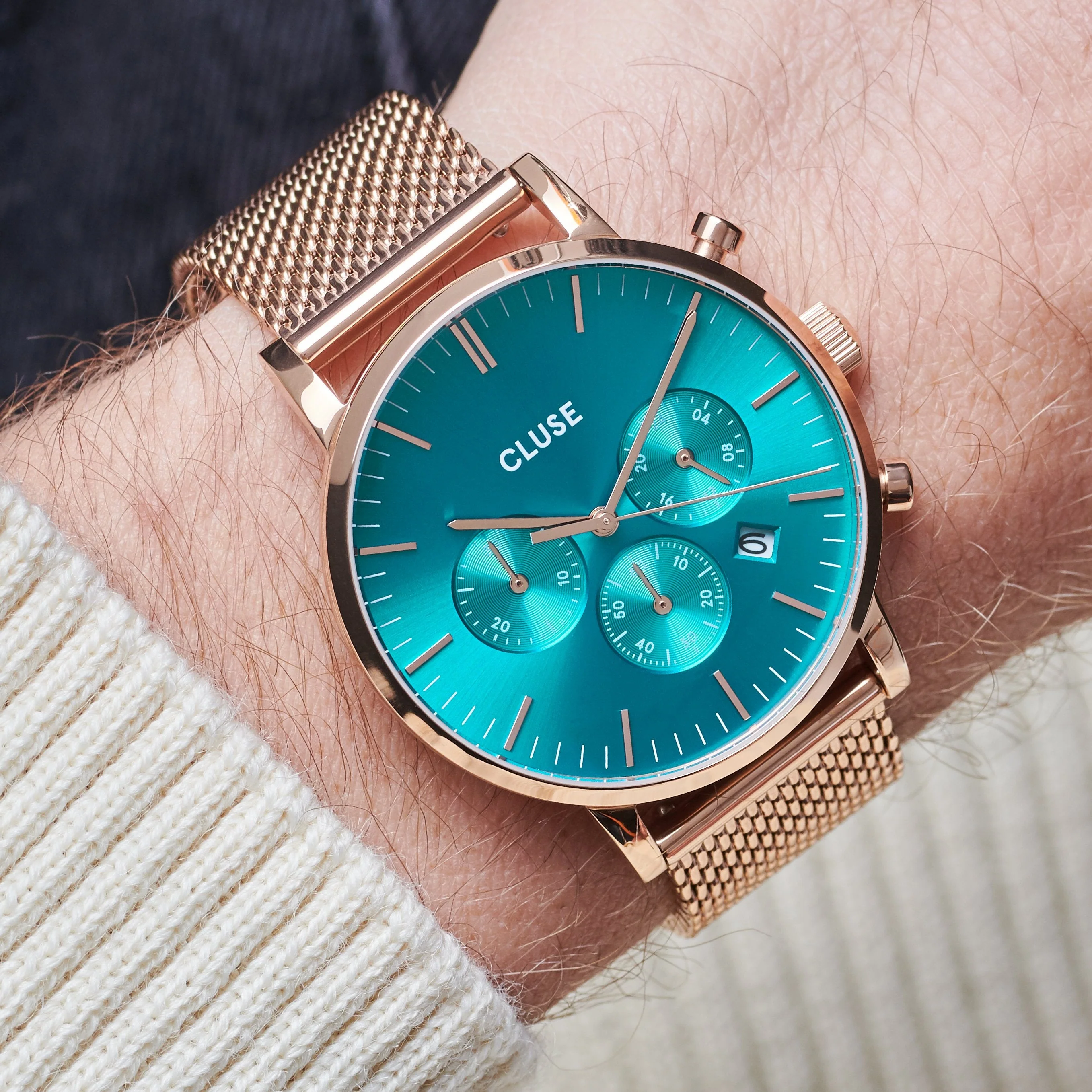 Strap 20 mm Mesh Rose Gold Colour - Image 2