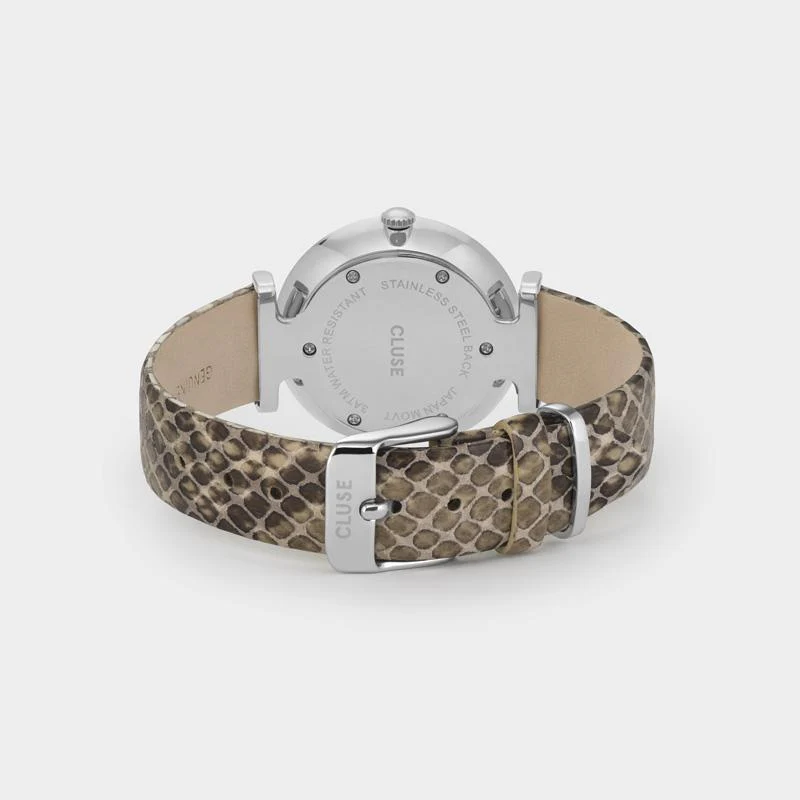 Triomphe Watch Leather, Grey Python, Silver Colour - Image 4